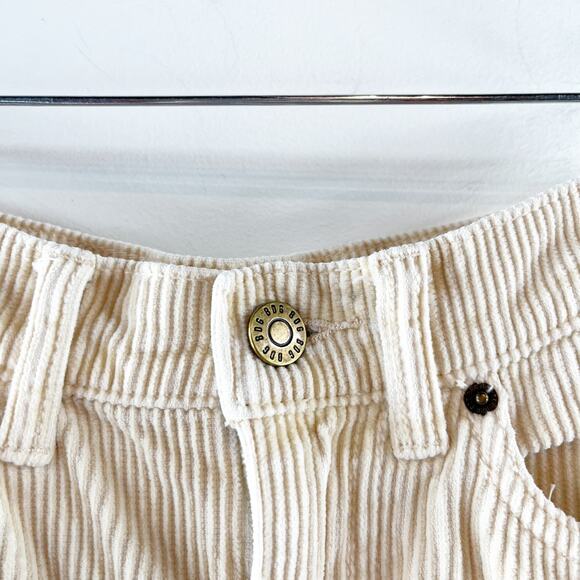 BDG High & Wide Corduroy Cotton Wide Leg Pants Cream 25 / 0 - Picture 12 of 14